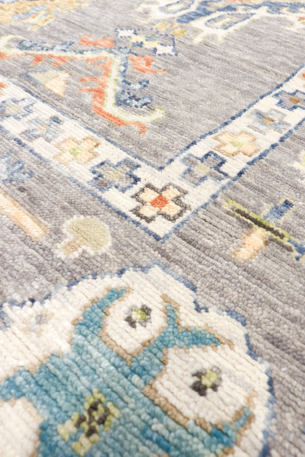 Pasargad Home Oushak Hand-knotted Wool Area Rug: Timeless Floral Elegance For Any Room Decor   Pre-10031 10x14