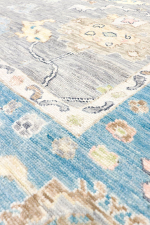 Pasargad Home Oushak Hand-knotted Wool Area Rug: Timeless Floral Elegance For Any Room Decor   Pre-10098 9x12