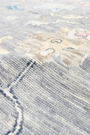 Pasargad Home Oushak Hand-knotted Wool Area Rug: Timeless Floral Elegance For Any Room Decor   Pre-10098 9x12