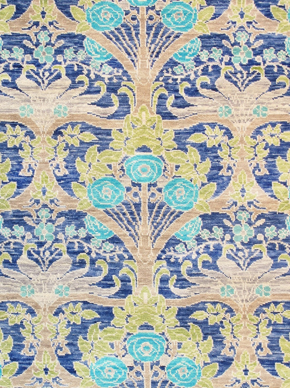 Pasargad Home Oushak Hand-knotted Wool Area Rug - Elegant Floral Design, 7'11" X 9'9" For Timeless Style   Pre-13 8x10