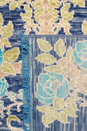 Pasargad Home Oushak Hand-knotted Wool Area Rug - Elegant Floral Design, 7'11" X 9'9" For Timeless Style   Pre-13 8x10