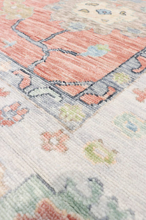 Pasargad Home Oushak Hand-knotted Wool Area Rug: Timeless Floral Elegance For Any Room Decor   Pre-9321 10x14