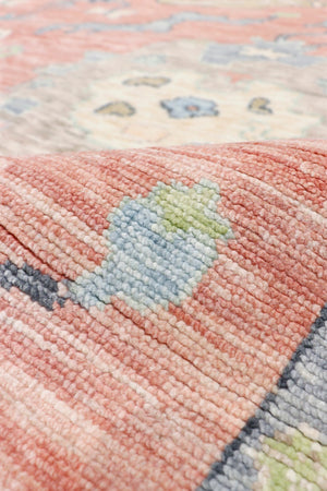 Pasargad Home Oushak Hand-knotted Wool Area Rug: Timeless Floral Elegance For Any Room Decor   Pre-9321 10x14