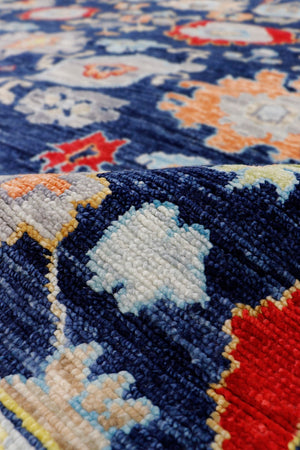 Pasargad Home Oushak Hand-knotted Wool Area Rug: Timeless Floral Elegance For Any Room Decor   Pre-9744 10x14