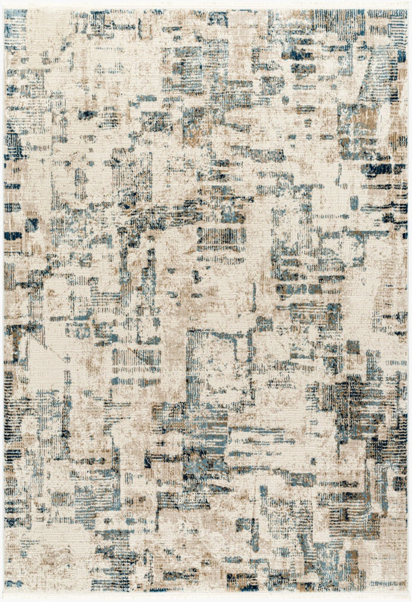 Livabliss Perugia Geometric Polyester Area Rug Plush Medium Pile for Modern Living Rooms PRG2309-9212