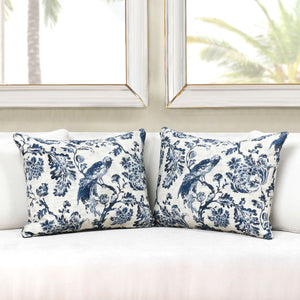 Estate Pillows, Bluebird Toile, Set of 2 EHN40686 Park Hill