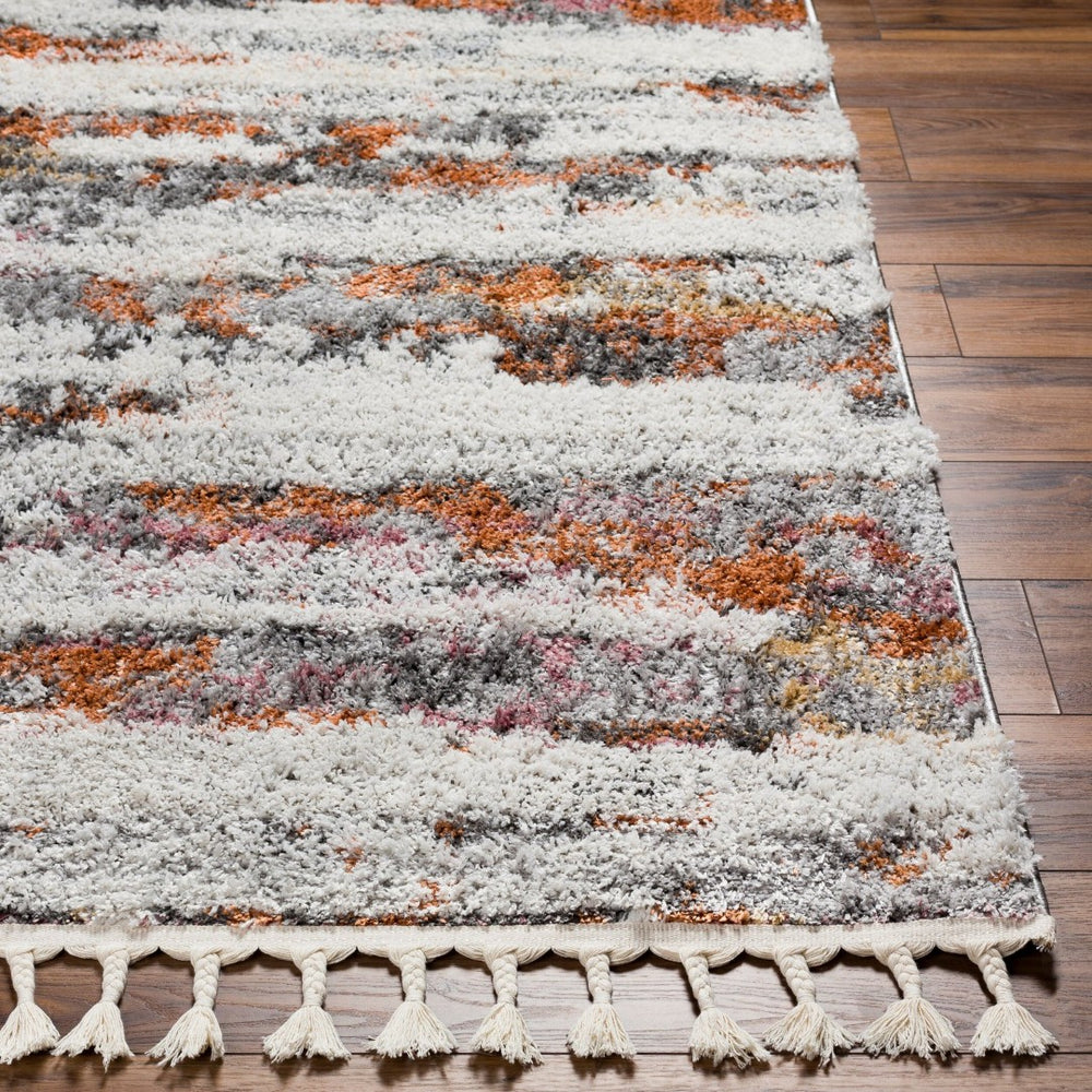 Livabliss Polaris Global Bohemian Area Rug Plush Polyester Pile Fringe Accent for Living Room PRI2305-527