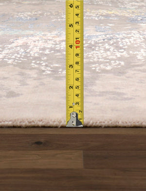 Pasargad Modern Collection Hand-knotted Silk & Wool Abstract Rug - Elegant Design For Sophisticated Homes   Prj-15 8x10