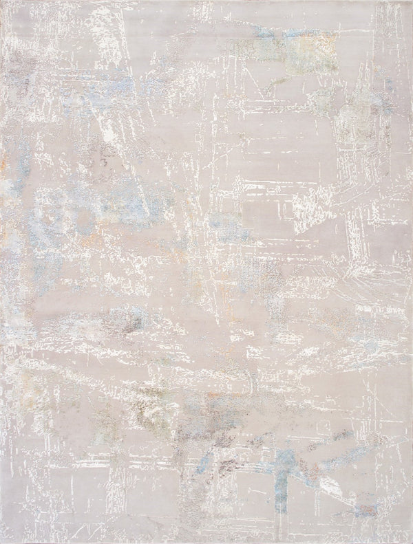 Pasargad Modern Collection Hand-knotted Silk & Wool Abstract Rug - Elegant Design For Sophisticated Homes   Prj-35 10x14