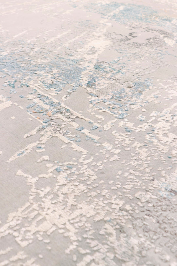 Pasargad Modern Collection Hand-knotted Silk & Wool Abstract Rug - Elegant Design For Sophisticated Homes   Prj-35 10x14