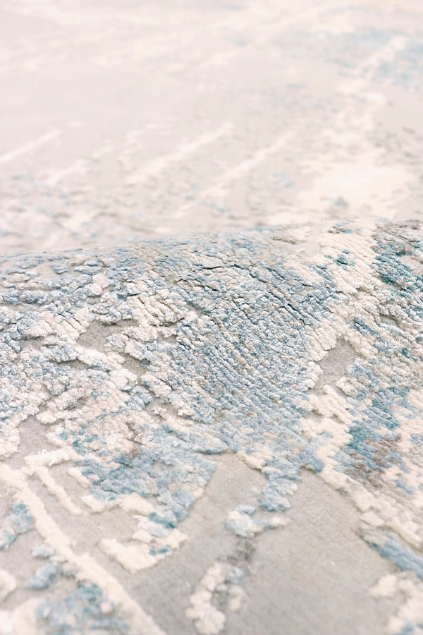 Pasargad Modern Collection Hand-knotted Silk & Wool Abstract Rug - Elegant Design For Sophisticated Homes   Prj-35 10x14