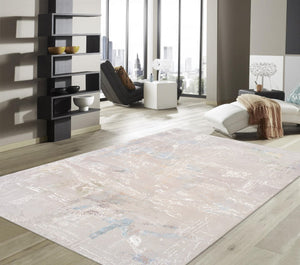 Pasargad Modern Collection Hand-knotted Silk & Wool Abstract Rug - Elegant Design For Sophisticated Homes   Prj-35 10x14