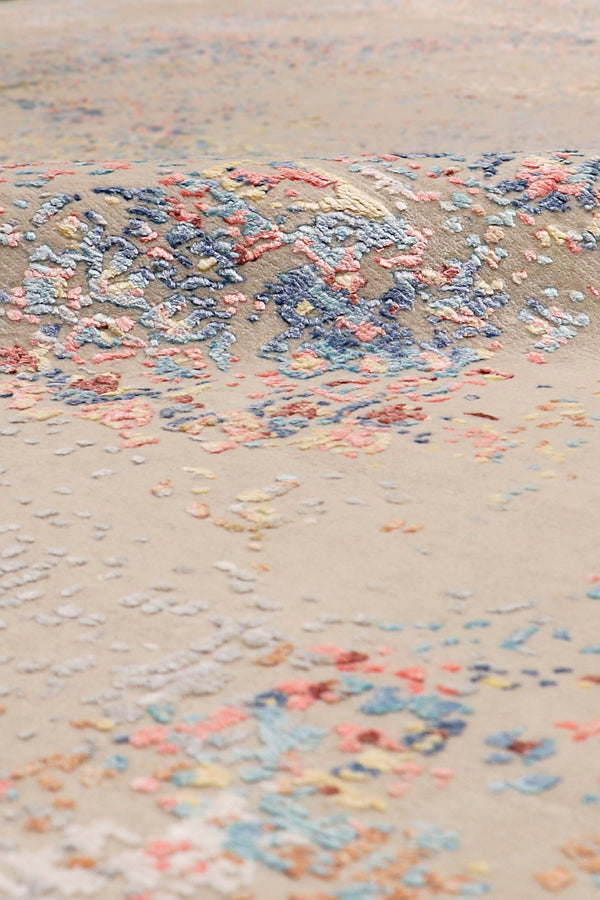 Pasargad Modern Collection Hand-knotted Silk & Wool Abstract Rug - Elegant Design For Sophisticated Homes   Prj-3 9x12