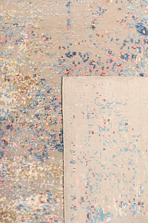 Pasargad Modern Collection Hand-knotted Silk & Wool Abstract Rug - Elegant Design For Sophisticated Homes   Prj-3 9x12