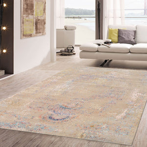 Pasargad Modern Collection Hand-knotted Silk & Wool Abstract Rug - Elegant Design For Sophisticated Homes   Prj-3 9x12