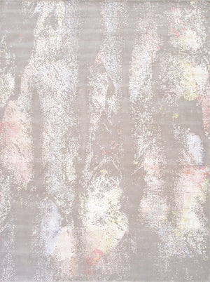 Pasargad Modern Collection Hand-knotted Silk & Wool Abstract Rug - Elegant Design For Sophisticated Homes   Prj-71 9x12