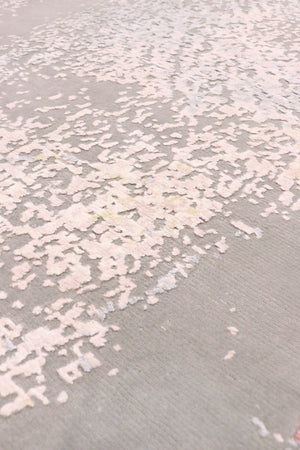 Pasargad Modern Collection Hand-knotted Silk & Wool Abstract Rug - Elegant Design For Sophisticated Homes   Prj-71 9x12