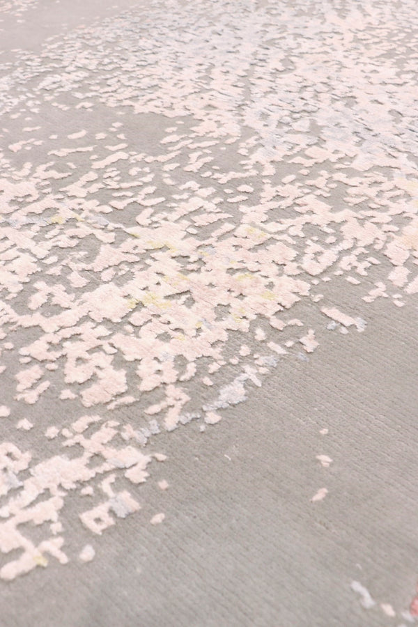 Pasargad Modern Collection Hand-knotted Silk & Wool Abstract Rug - Elegant Design For Sophisticated Homes   Prj-71 9x12