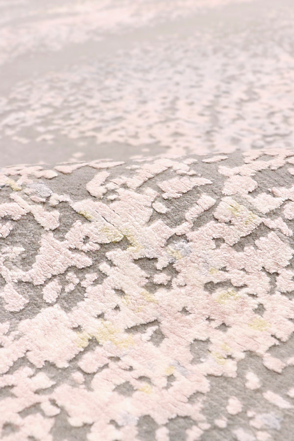 Pasargad Modern Collection Hand-knotted Silk & Wool Abstract Rug - Elegant Design For Sophisticated Homes   Prj-71 9x12