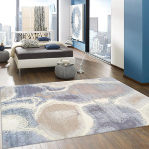 Pasargad Modern Collection Hand-knotted Silk & Wool Abstract Rug - Elegant Design For Sophisticated Homes   Prj-72 9x12