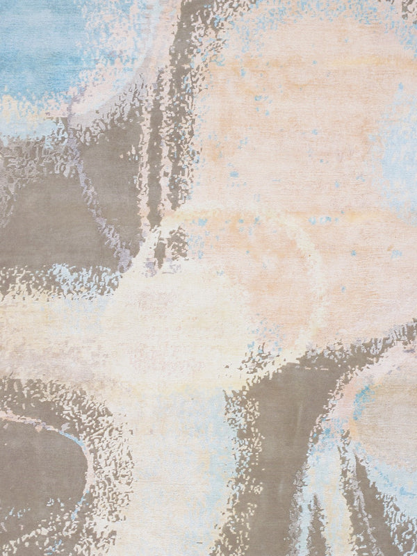 Pasargad Modern Collection Hand-knotted Silk & Wool Abstract Rug - Elegant Design For Sophisticated Homes   Prj-73 9x12