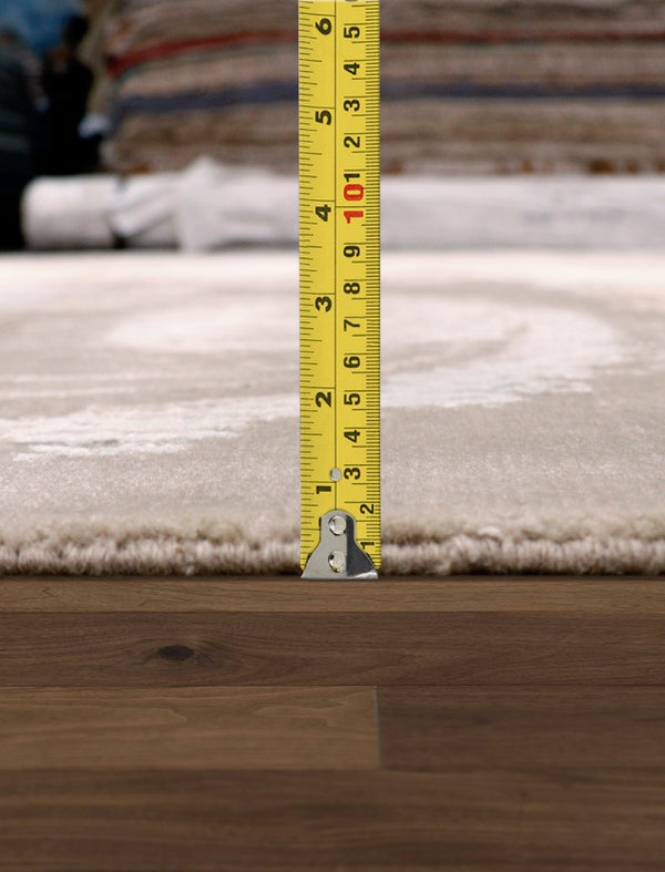 Pasargad Modern Collection Hand-knotted Silk & Wool Abstract Rug - Elegant Design For Sophisticated Homes   Prj-73 9x12