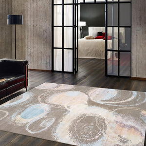 Pasargad Modern Collection Hand-knotted Silk & Wool Abstract Rug - Elegant Design For Sophisticated Homes   Prj-73 9x12