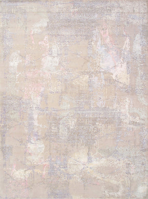 Pasargad Modern Collection Hand-knotted Silk & Wool Abstract Rug - Elegant Design For Sophisticated Homes   Prj-8d 10x14