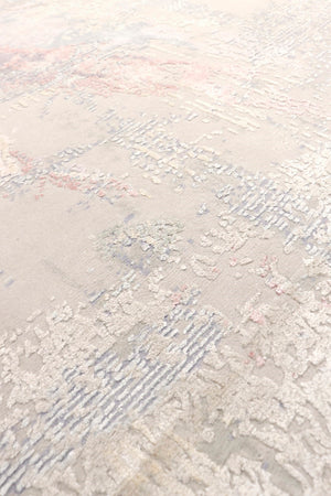 Pasargad Modern Collection Hand-knotted Silk & Wool Abstract Rug - Elegant Design For Sophisticated Homes   Prj-8d 10x14