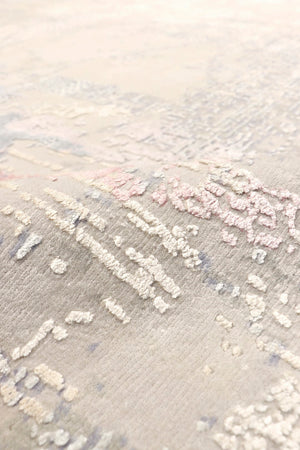 Pasargad Modern Collection Hand-knotted Silk & Wool Abstract Rug - Elegant Design For Sophisticated Homes   Prj-8d 10x14