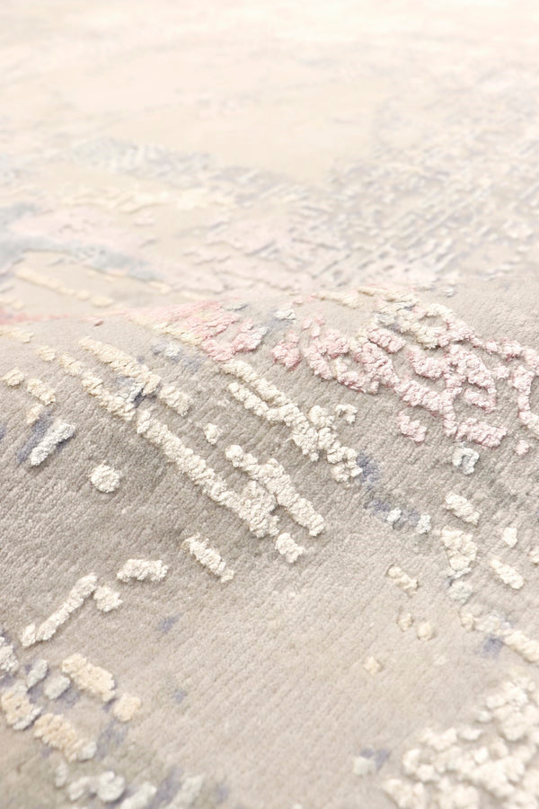 Pasargad Modern Collection Hand-knotted Silk & Wool Abstract Rug - Elegant Design For Sophisticated Homes   Prj-8d 10x14