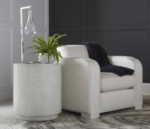 A.R.T. Furniture Rothko Lounge Chair: Contemporary Driftwood Design With Soft Porcelain Upholstery And Comfort Support White Rubberwood Solids,Foam,Fabric,Metal 529503-5517