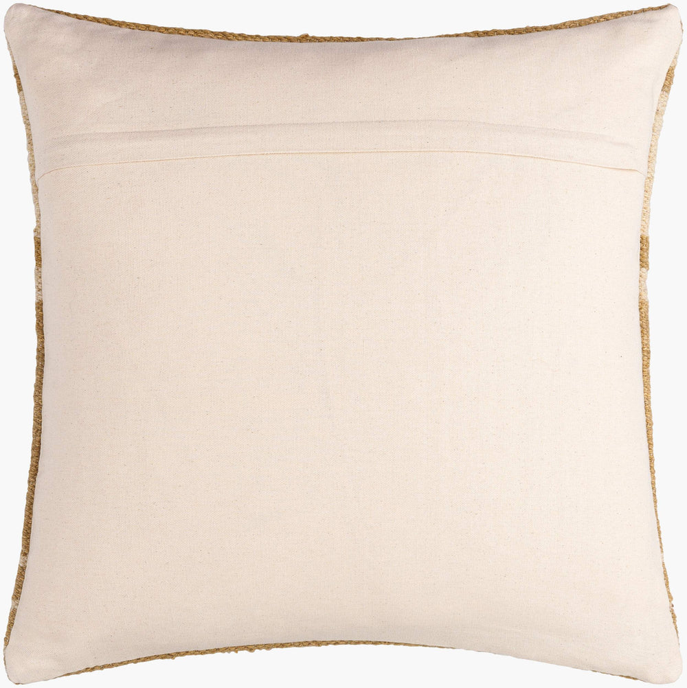 Surya Patrick Modern 18" Accent Pillow - Chic Cotton & Wool Blend For Cozy Home Decor & Easy Care Light Brown Wool,Cotton,Cotton Prk001-1818p