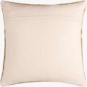 Surya Patrick Modern 18" Accent Pillow - Chic Cotton & Wool Blend For Cozy Home Decor & Easy Care Light Brown Wool,Cotton,Cotton Prk001-1818p