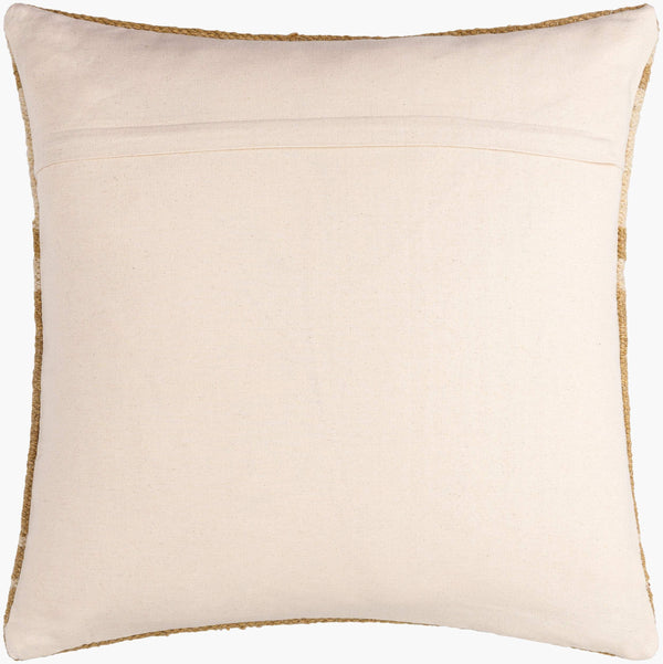 Surya Patrick Modern 18" Accent Pillow - Chic Cotton & Wool Blend For Cozy Home Decor & Easy Care Light Brown Wool,Cotton,Cotton Prk001-1818p