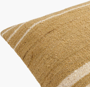 Surya Patrick Modern 18" Accent Pillow - Chic Cotton & Wool Blend For Cozy Home Decor & Easy Care Light Brown Wool,Cotton,Cotton Prk001-1818p