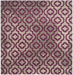 Safavieh Porcello 7734 Power Loomed Contemporary Rug Light Grey / Purple PRL7734B-4