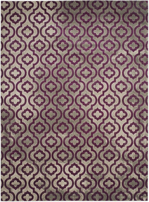 Safavieh Porcello 7734 Power Loomed Contemporary Rug Light Grey / Purple PRL7734B-4