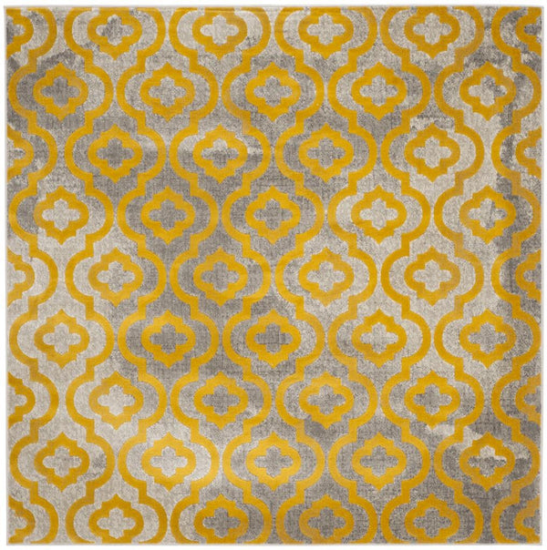 Safavieh Porcello 7734 Power Loomed Contemporary Rug Light Grey / Yellow PRL7734C-4