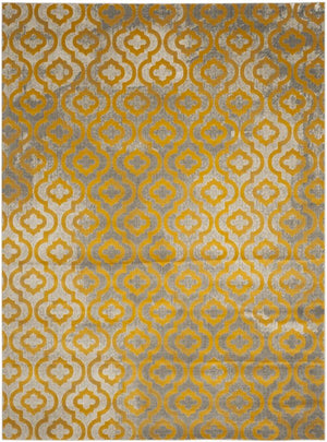 Safavieh Porcello 7734 Power Loomed Contemporary Rug Light Grey / Yellow PRL7734C-4
