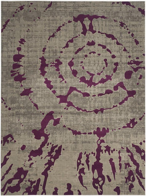 Safavieh Porcello 7735 Power Loomed Contemporary Rug Light Grey / Purple PRL7735B-4