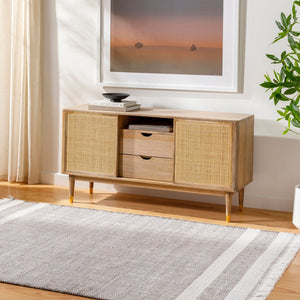 Livabliss Primrose Handwoven Flatweave Area Rug Recycled Pet Yarn Cottage Style Fringe Detail White, Brown 12' x 18' PRM2301-1218