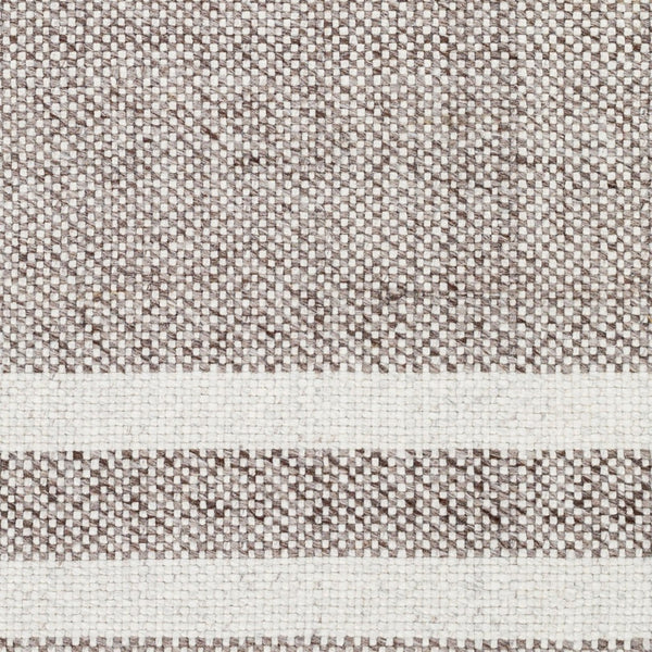 Livabliss Primrose Handwoven Flatweave Area Rug Recycled Pet Yarn Cottage Style Fringe Detail White, Brown 12' x 18' PRM2301-1218