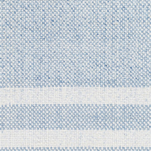Livabliss Primrose Handwoven Recycled Pet Flatweave Area Rug with Fringe Cottage Living Room White, Denim 8' x 10' PRM2302-810