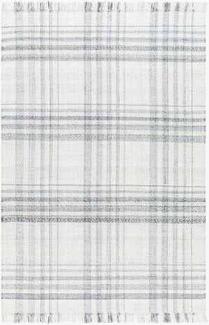 Livabliss Primrose Eco Flatweave Area Rug Handwoven Recycled Pet Yarn Cottage Living Room Accent White, Medium G 8' x 10' PRM2303-810