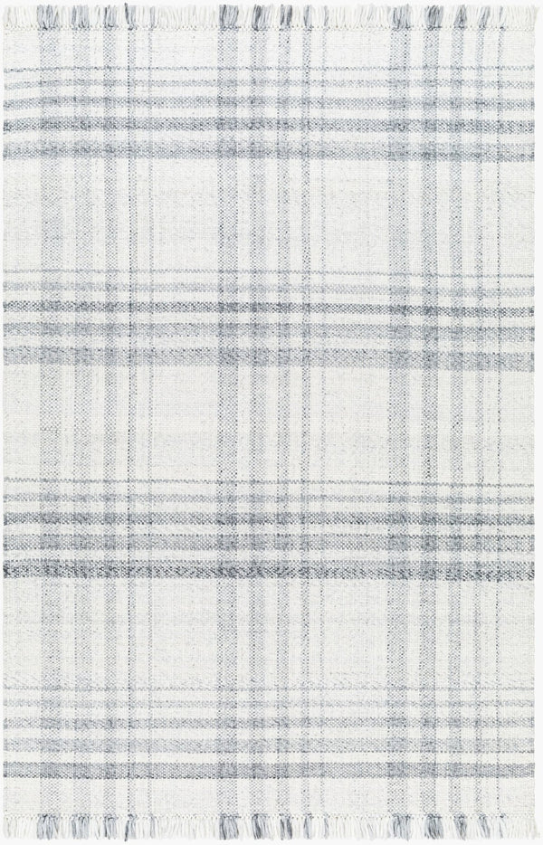Livabliss Primrose Eco Flatweave Area Rug Handwoven Recycled Pet Yarn Cottage Living Room Accent White, Medium G 8' x 10' PRM2303-810