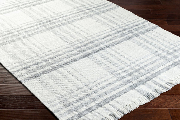 Livabliss Primrose Eco Flatweave Area Rug Handwoven Recycled Pet Yarn Cottage Living Room Accent White, Medium G 8' x 10' PRM2303-810