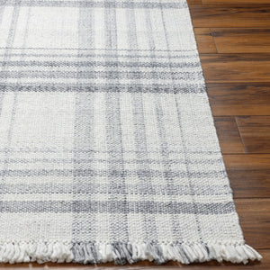 Livabliss Primrose Eco Flatweave Area Rug Handwoven Recycled Pet Yarn Cottage Living Room Accent White, Medium G 8' x 10' PRM2303-810
