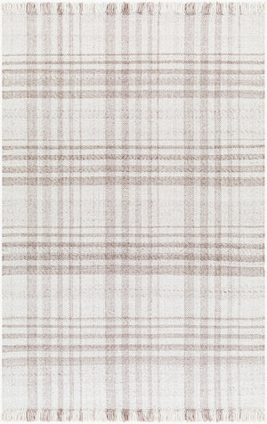 Livabliss Primrose Handwoven Recycled Pet Flatweave Area Rug with Fringe for Cottage Living Ivory, Taupe 12' x 15' PRM2306-1215
