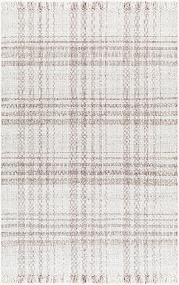 Livabliss Primrose Handwoven Recycled Pet Flatweave Area Rug with Fringe for Cottage Living Ivory, Taupe 12' x 15' PRM2306-1215